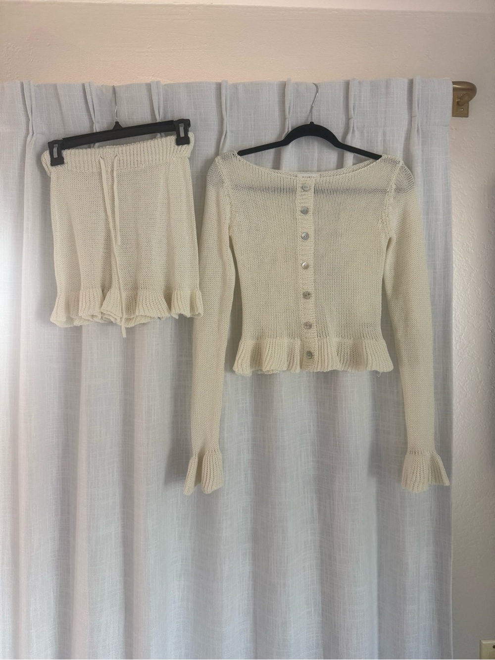 Meshki Cream Knit set